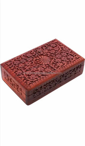 8 Inch Handcrafted Wooden Rectangle Jewelry <b>Box</b> Velvet Lining Buckle Closure Durable Storage Organizer for Gifts Accessories - Product Image 5
