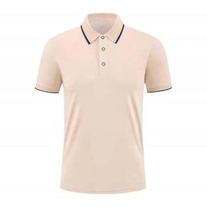Chemise de golf à manches courtes pour homme, rouge, logo imprimé par transfert thermique sur le devant, tissu jersey décontracté, respirant, polyester/coton 180g, boutons - Product Image 6