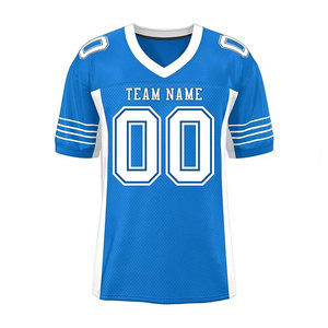Jersey de Fútbol Americano Verde Personalizado para Adultos, Cuello en V, Manga Corta, Malla Sublimada Transpirable, Uniforme de Práctica, Nombre del Equipo 00 - Product Image 2