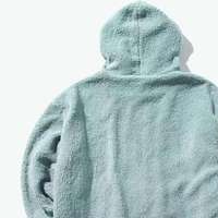 Sweat à capuche unisexe Fussalp surdimensionné en polaire Sherpa pour le ski, pull chaud d'hiver pour homme et femme, sweat-shirt Teddy ample pour le snowboard
