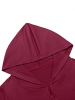 Ensemble décontracté d'été pour femme : Haut court à capuche zippé uni et short taille haute à cordon de serrage, tenue deux pièces patchwork