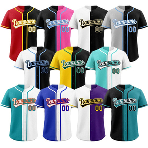 Collection Tendances 2025 – Chemises de Baseball Homme Grande Taille Col V Personnalisable Nom d'Équipe Séchage Rapide Anti-UV Respirant Anti-UV Soie - Product Image 6