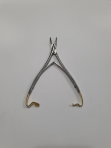 Endo Tech Castroviejo ETI-1001-727 Portaagujas dental de acero de 14 cm con fuente de alimentación manual para cirugía de oídos, ojos, nariz y garganta, 5 años de garantía - Product Image 4