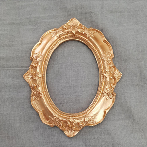 Mini Marcos de Resina para Fotos, Adorno para el Hogar, Espejo, Cuadro Retro Dorado, Decoración para Habitación de Juguetes - Product Image 2