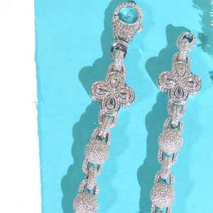 Cadena Cubana de 18mm con Baño de Rodio y Piedras de Imitación Personalizada |   Plata de Ley 925 |   Diamantes Moissanite VVS |   Regalo de Joyería Hip Hop - Product Image 3