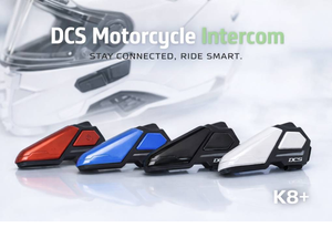 Bluetooth 5.1 DCS K8+ ABS Plastic Motorcycle <b>Intercom</b> Helmet Earphone 8 Rider Connection 1200m Range Ultra Light <b>Intercom</b> - Product Image 6