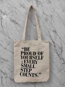 Wholesale Urban <b>Tote</b> Lady Solid Zipper <b>Canvas</b> <b>Tote</b> Bag with Letters 16x14 Size for Daily Use - Product Image 1