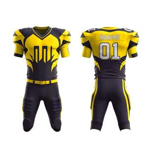 Custom American Football Jerseys & Uniforms for Adult Men Unisex Short Sleeve Printed Sublimation High Quality - Product Image 3