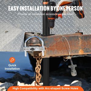 Supporto a A per Rimorchio con Capacità di Carico di 2268 kg, Maniglia di Sollevamento Pratica per Rimorchi RV - Product Image 3