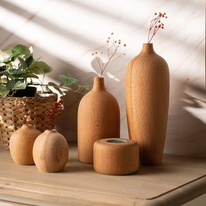 Minimalist <b>Vase</b> <b>Sets</b> Flower <b>Vase</b> New Home Gift Handmade Wooden Home Decor Closing Gift for Buyers First Home Gift Realtor Gift - Product Image 3