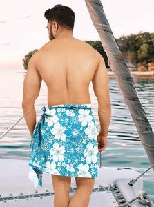 Pareo Casual Premium para Hombre, Mini Sarong de Playa, Estilo Aloha para el Verano - Product Image 2