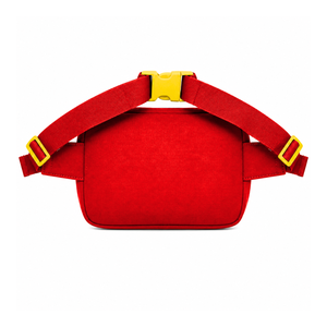 Bolso de cintura personalizado NSPDK Sorority, rojo y dorado, estilo casual, con logo bordado y bolsillo con cremallera para ropa griega femenina. - Product Image 3