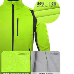 Custom Logo Softshell Thermal <b>Reflective</b> Waterproof Breathable Winter <b>Cycling</b> <b>Jacket</b> Men - Product Image 4