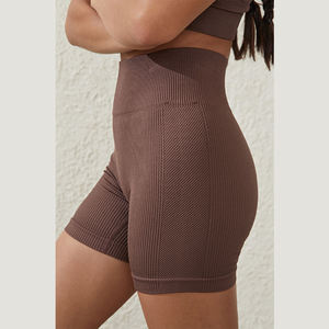 Nuevo Diseño Personalizado al por Mayor, Material de Ribs Elástico, Ropa Deportiva para Gimnasio, Conjuntos Deportivos para Mujer, Diseño de Verano, Venta Caliente - Product Image 4