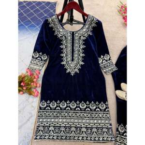 Conjunto de ropa de fiesta elegante y elegante para mujer de diseñador con parte inferior superior y Dupatta - Product Image 1