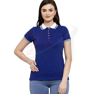 เสื้อโปโลผู้หญิงแบบ OEM สั่งทำพิเศษ ผ้าฝ้าย แขนสั้น ทรงพอดีตัว เนื้อผ้านุ่ม รับผลิตแบรนด์ส่วนตัว ขายส่ง - Product Image 1