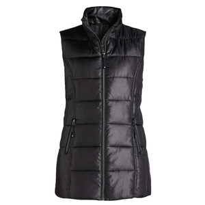 Gilet matelassé personnalisé pour femme, coupe courte, chaud, léger, coupe-vent, pour l'hiver - Product Image 1