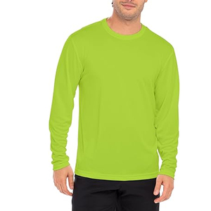 Chemise à manches longues en coton de haute qualité pour hommes, t-shirt décontracté à col rond uni, logo personnalisé, fournisseur en gros - Product Image 2
