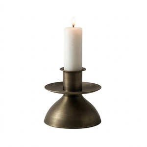 Portavelas de diseño vintage de fabricante indio antiguo, en aluminio, para decoración de casa de campo, para bodas, fiestas y aniversarios. - Product Image 6