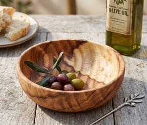 Tazón de Servir de Madera de Acacia Ecológico, Hecho a Mano, con Forma y Diseño Personalizados, Estilo Americano, para Decoración de Mesa en Fiestas - Product Image 5