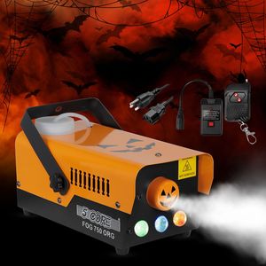 750W LED-verlichting Indoor Fog Maker 2700CFM Laagliggende rookmachine 1 bedrade ontvanger RGB-afstandsbedieningen Halloween-podiumverlichting - Product Image 3