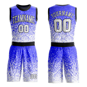 Tenues de basketball confortables, directement de l'usine, avec logo personnalisé imprimé, ensembles grandes tailles, créez votre propre uniforme de basketball - Product Image 1