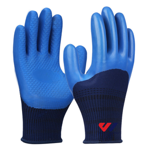 Guantes de Nitrilo Antideslizantes e Impermeables, Guantes de Trabajo de Seguridad con Textura de Látex, Guantes de Trabajo de Seguridad de Punto de Calibre 13 para Uso General - Product Image 3