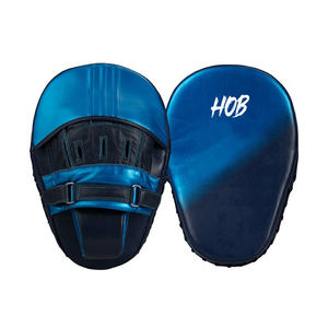 Guantes de Boxeo Tailandés Personalizados Tipo Thai, Manoplas de Enfoque para Kick Boxing, Objetivo para Pies, Cuero Wolon Negro y Rojo, Talla Única - Product Image 2