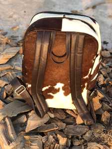 Vintage Western Cowhide Backpack Genuine Leather Hair-on-Hide Bag Luxury Designer <b>Cow</b> Fur Rucksack LHBP-0213 - Product Image 4