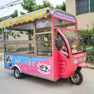 Carrito de Comida Móvil Confiable con Remolque Eléctrico de Tres Ruedas para Servicio de Alimentos Comercial al Aire Libre - Product Image 4