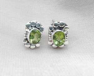 Pendientes de Peridoto en Plata de Ley 925 con Baño de Oro, Gema Verde Natural, Joyería Hecha a Mano, Regalo para Mujer, Venta al Por Mayor, OEM - Product Image 4