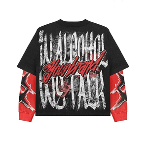 Camiseta Oversize de Streetwear para Hombre Yourbrand, Manga Corta, Estampado Fotográfico, Cuello Redondo, 100% Algodón Jersey, Diseño Bad Girls Club - Product Image 1