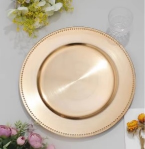 Nouvelle Assiette de Présentation Dorée Faite à la Main en Métal, Prix de Gros, Assiette de Présentation en Aluminium - Product Image 5