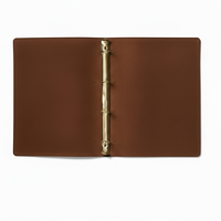 Couverture et porte-menu en cuir de qualité supérieure personnalisée pour restaurant, couleur marron, option de logo personnalisé, taille personnalisée, MOQ 25, emballé en carton