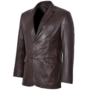 Blazer en cuir pour homme de qualité supérieure, léger, abordable, entièrement personnalisable, anti-plis, avec les dernières tendances - Product Image 3