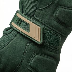 Gants de moto vintage en cuir personnalisés, mi-doigts, coupe-vent, anti-vibration, imperméables, pour la course estivale - Product Image 5