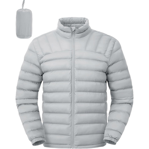 Direct Factory Made Men Vintage <b>Packable</b> Puffer <b>Jacket</b> Customize Brand Name Embroidery & Printed Logo Warm Bomber <b>Jacket</b> - Product Image 1