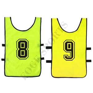 Adultos logotipo personalizado impreso fútbol chaleco Baberos Tops deportes Baberos personalizados chalecos de entrenamiento de fútbol para la promoción - Product Image 1