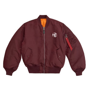 New Design Stand Collar Bomber <b>Jackets</b> For <b>Men</b> <b>Long</b> Sleeves Full Zipper <b>Men</b> Bomber <b>Jackets</b> - Product Image 1