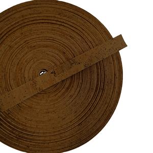 Cordon plat en liège tabac supérieur - Product Image 1