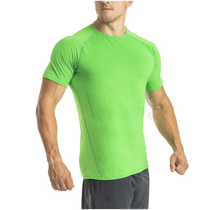 Camiseta Deportiva para Hombre, de Color Contrastante, Transpirable, para Correr, Corte Ajustado, Ecológica, de Secado Rápido, Tejido de Poliéster y Elastano - Product Image 4