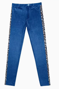 Jeans de Mezclilla para Mujer TRIBON SPORTS, Corte Regular, Cintura Alta, Pierna Recta, Sin Elasticidad, Largo Completo - Product Image 4