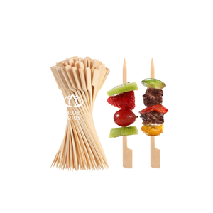 Brochettes en bambou écologiques de haute qualité, sûres et propres, 100% végétales, idéales pour l'empilage des aliments et la cuisson de la viande, vente directe. - Product Image 1