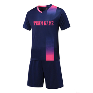 Tenues de football pour hommes adultes de qualité professionnelle du fabricant, nouvelle édition, logo personnalisé, ensembles à découpe automatisée, 100 % polyester respirant - Product Image 1