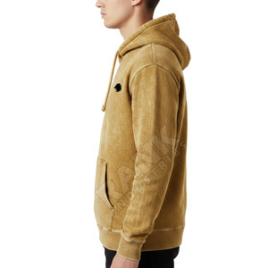 Nouveaux hoodies en coton mélangé pour hommes, effet délavé, légers, disponibles en différentes tailles. - Product Image 3
