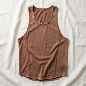 <b>Men</b>’s Gym Stringer Tank Top Custom Logo Cotton Racerback Bodybuilding Sleeveless Muscle Fitness Workout <b>Vest</b> Wholesale OEM <b>White</b> - Product Image 5
