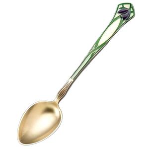 Cuchara de Latón con Forma de Animal Artística y Mango con Diseño Floral, Vajilla Premium y Decorativa para Regalo de Fiesta en Casa - Product Image 4