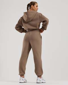 Best Quality Caribou Women's Winter Comfort Full Length Eco-Friendly 100% Cotton Terry Fleece Soft Touch Joggers Sweatpants - Product Image 2