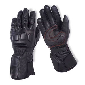 Gants de moto en cuir, style sportif, respirants, longueur poignet, pour le cyclisme, utilisation quatre saisons - Product Image 1