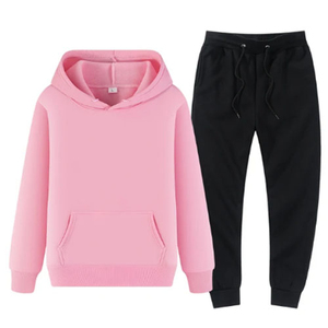 Survêtements décontractés à capuche en coton 100% respirant, poids moyen, grande taille, avec logo personnalisé, pour le streetwear, manches longues, jogging - Product Image 2
